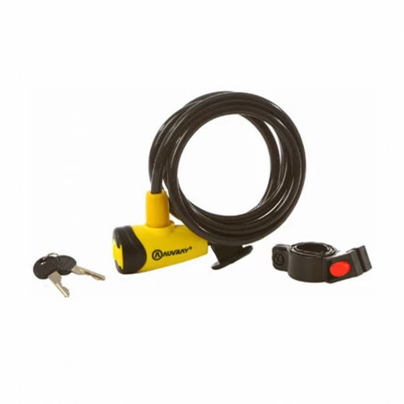 AUVRAY Antivol Spirale CITY 15x1500mm Avec Support – Image 2