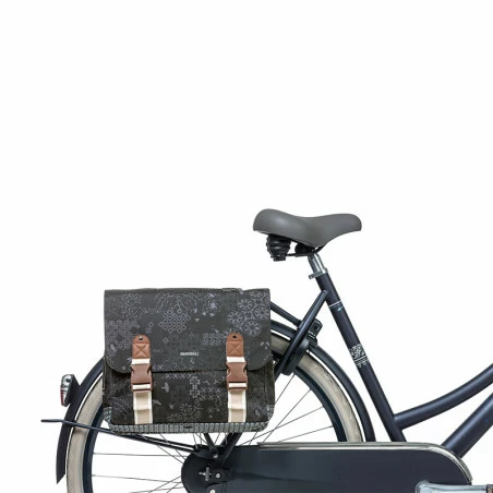 Double Sacoche Vélo BASIL Bohème 35L Gris – Image 3