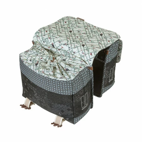 Double Sacoche Vélo BASIL Bohème 35L Gris – Image 4