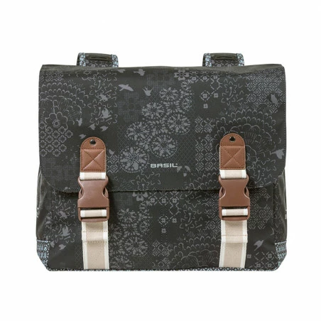 Double Sacoche Vélo BASIL Bohème 35L Gris – Image 7