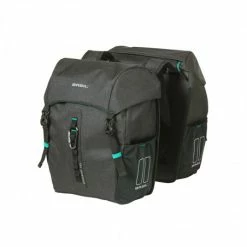 Double Sacoche VĂ©lo Basil Discovery 365D 18L M Noir MĂȘlĂ©e