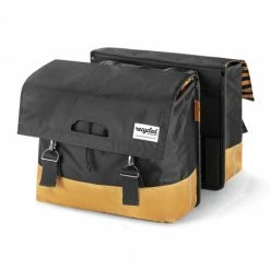 Paire Sacoches Vélo 40L En Plastique Recyclé URBAN PROOF Beige Gris