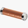 Poignées BROOKS Slender Leather Grips Honey 130 / 130 Mm