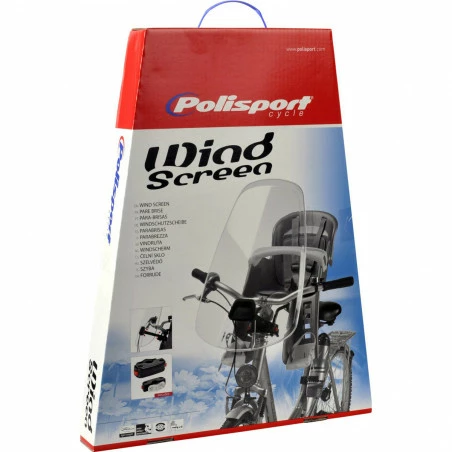 Pare-brise POLISPORT Pour Siège Bébé Vélo Avant – Image 2