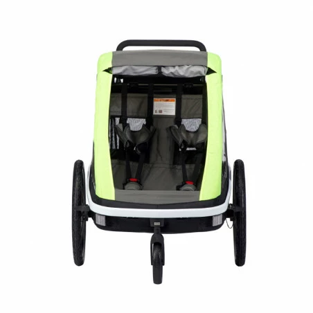 Hamax AS Remorque Vélo Poussette 2 Enfants HAMAX Avenida Citron – Image 2