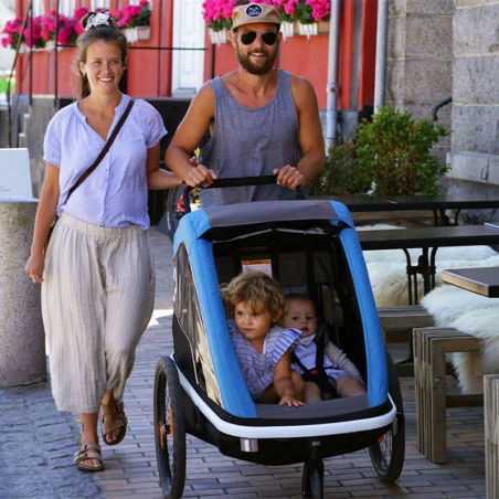 Hamax AS Remorque Vélo Poussette 2 Enfants HAMAX Avenida Citron – Image 6