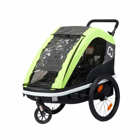 Hamax AS Remorque Vélo Poussette 2 Enfants HAMAX Avenida Citron