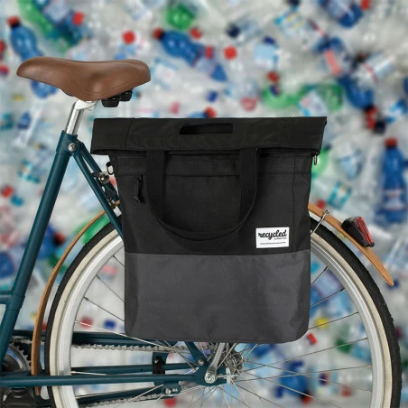 Sacoche Vélo Shopper Recyclé 20L URBAN PROOF Noir Gris