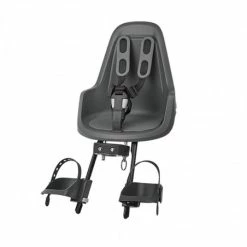 Siège Vélo Avant Bébé BOBIKE One Mini Gris Jusqu'à 15kg