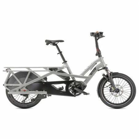 Vélo Cargo électrique Longtail TERN GSD S10 Gris Rhino LR