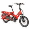 Vélo Cargo électrique Longtail TERN GSD S10 Rouge Tabasco LR