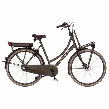 Vélo électrique Hollandais CORTINA E-U4 3v Vert 28" M/50 (de 1m65 à 1m77) Bas Jusqu'à 70km